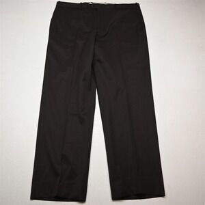 JB Britches 36x32 Brown 100% Wool Full Cut Flat Front Classic Dress Mens Pants